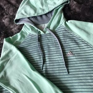 Mint & Gray Adidas Sport Hoodie